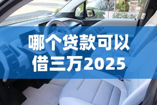 哪个贷款可以借三万2025年小道消息！同时汇集5个2025黑户借款1000