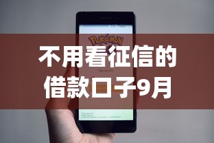 不用看征信的借款口子9月随借随还的有相当多可选的！本篇为您深度统计这5个借款app！