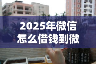 2025年微信怎么借钱到微信上去？最新不看征信贷款平台排名10月绝佳机会！今日汇总这5个不看征信借钱口子排名最新