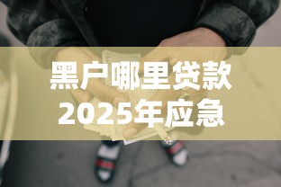 黑户哪里贷款2025年应急必备！探索5个网贷口子哪里借款