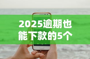 2025逾期也能下款的5个平台 2025逾期也能下款的5个平台