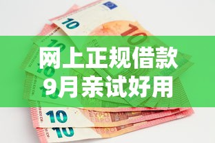 网上正规借款9月亲试好用！本文为您全面优选！