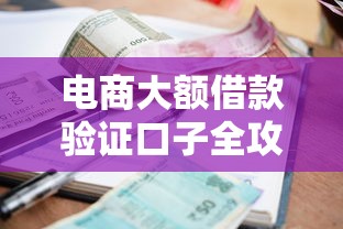 电商大额借款验证口子全攻略
