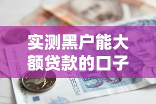 实测黑户能大额贷款的口子！2025年详述这5个网贷平台借款黑户能大额