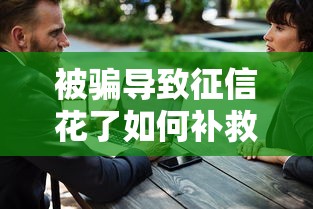 被骗导致征信花了如何补救
