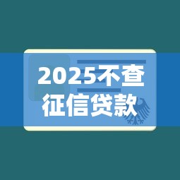 2025不查征信贷款口子推荐