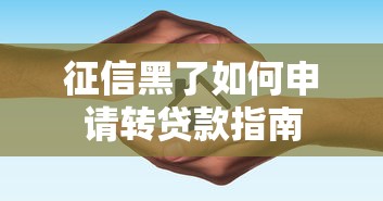 征信黑了如何申请转贷款指南