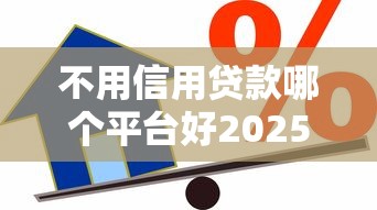 不用信用贷款哪个平台好2025年必藏这5个！本篇为您精心介绍！