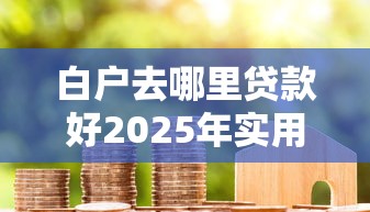 白户去哪里贷款好2025年实用指南！本篇详述秦豚易卡以及安融钱庄等5个贷款口子