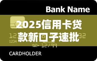 2025信用卡贷款新口子速批攻略