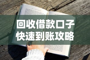 回收借款口子快速到账攻略