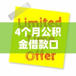 4个月公积金借款口子快速申请指南