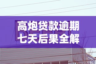 高炮贷款逾期七天后果全解析