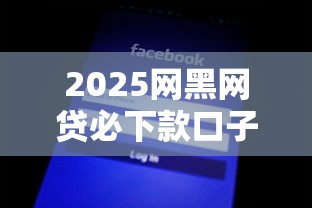 2025网黑网贷必下款口子盘点