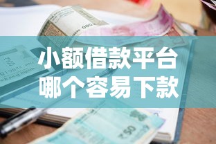 小额借款平台哪个容易下款