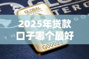2025年贷款口子哪个最好下款