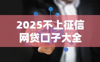 2025不上征信网贷口子大全