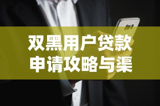 双黑用户贷款申请攻略与渠道
