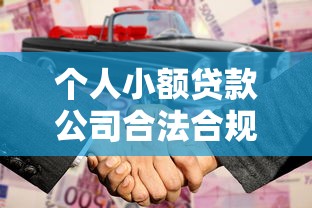 个人小额贷款公司合法合规解析