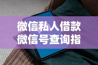 微信私人借款微信号查询指南