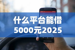 什么平台能借5000元2025年必存这5个！本篇为您深入评述！