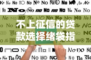 不上征信的贷款选择绪袋指南