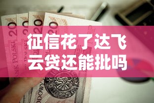 征信花了达飞云贷还能批吗