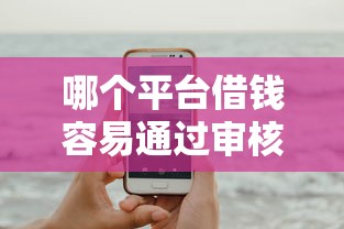 哪个平台借钱容易通过审核