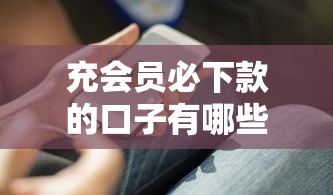 充会员必下款的口子有哪些
