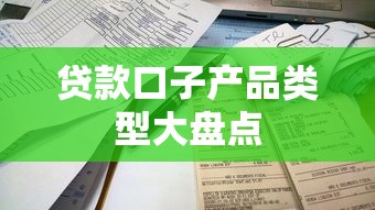 贷款口子产品类型大盘点
