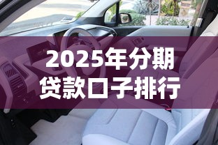2025年分期贷款口子排行榜
