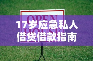 17岁应急私人借贷借款指南