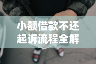 小额借款不还起诉流程全解析