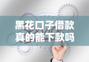 黑花口子借款真的能下款吗