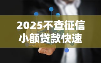 2025不查征信小额贷款快速放款