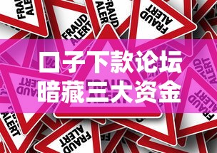 口子下款论坛暗藏三大资金风险