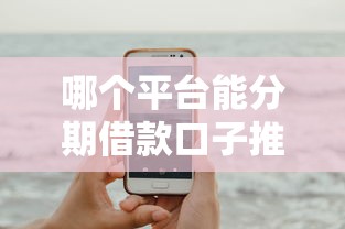 哪个平台能分期借款口子推荐