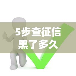 5步查征信黑了多久快速自检
