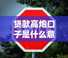 贷款高炮口子是什么意思揭秘