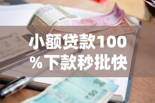 小额贷款100%下款秒批快速到账