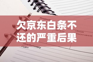 欠京东白条不还的严重后果