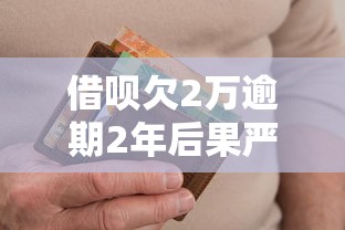 借呗欠2万逾期2年后果严重吗