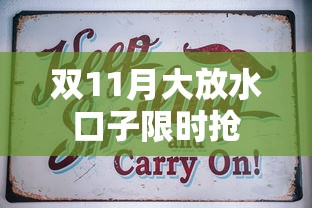 双11月大放水口子限时抢