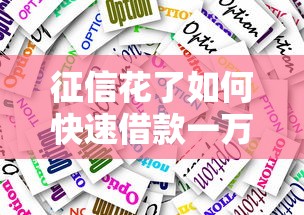 征信花了如何快速借款一万五