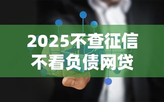 2025不查征信不看负债网贷推荐