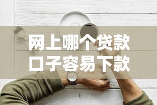 网上哪个贷款口子容易下款