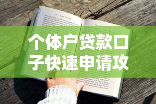个体户贷款口子快速申请攻略