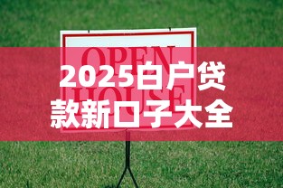 2025白户贷款新口子大全