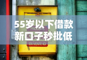 55岁以下借款新口子秒批低息
