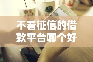 不看征信的借款平台哪个好下款